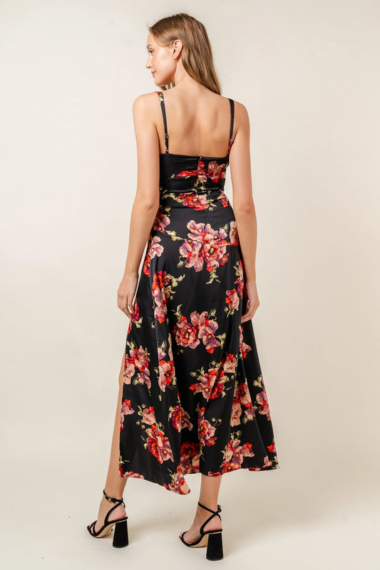 "Gracie" Floral Midi Dress