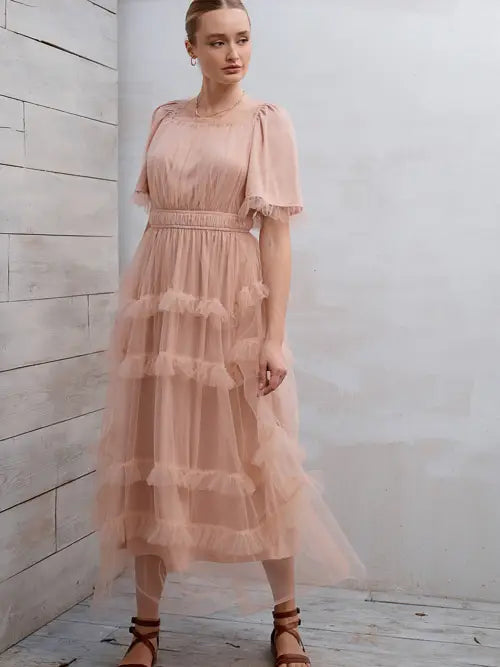 Tulle Midi Dress