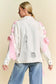 Tied In White Denim Lace Ribbon Jacket - Pre Order