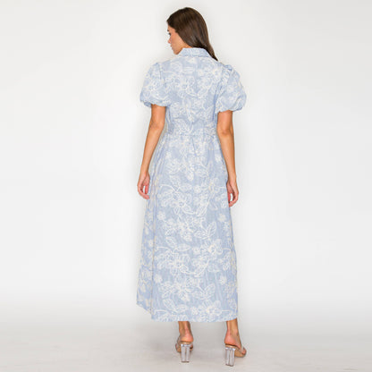 Bluebell Garden Stripe Midi Dress