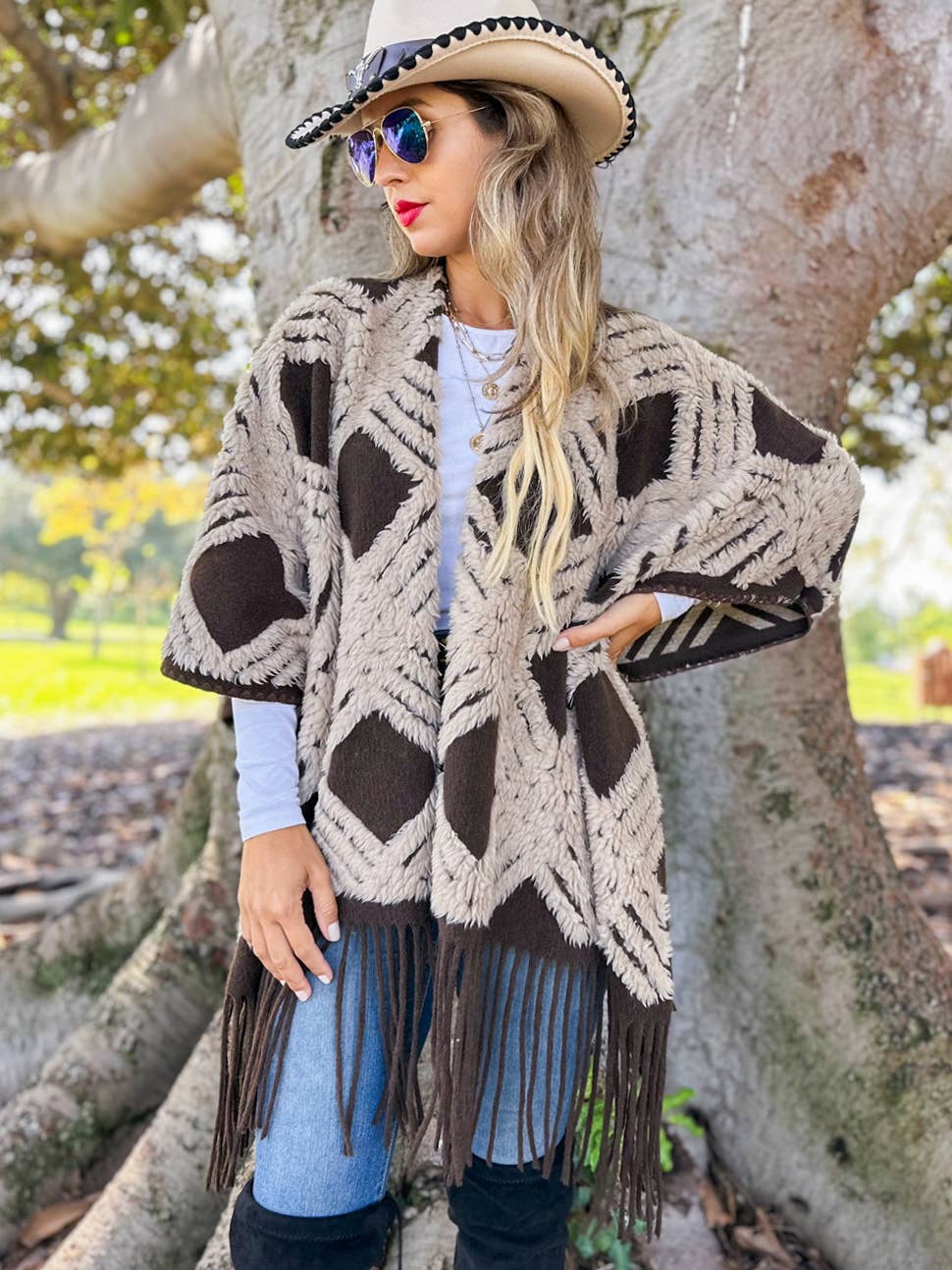 Pearl Fringe Cape