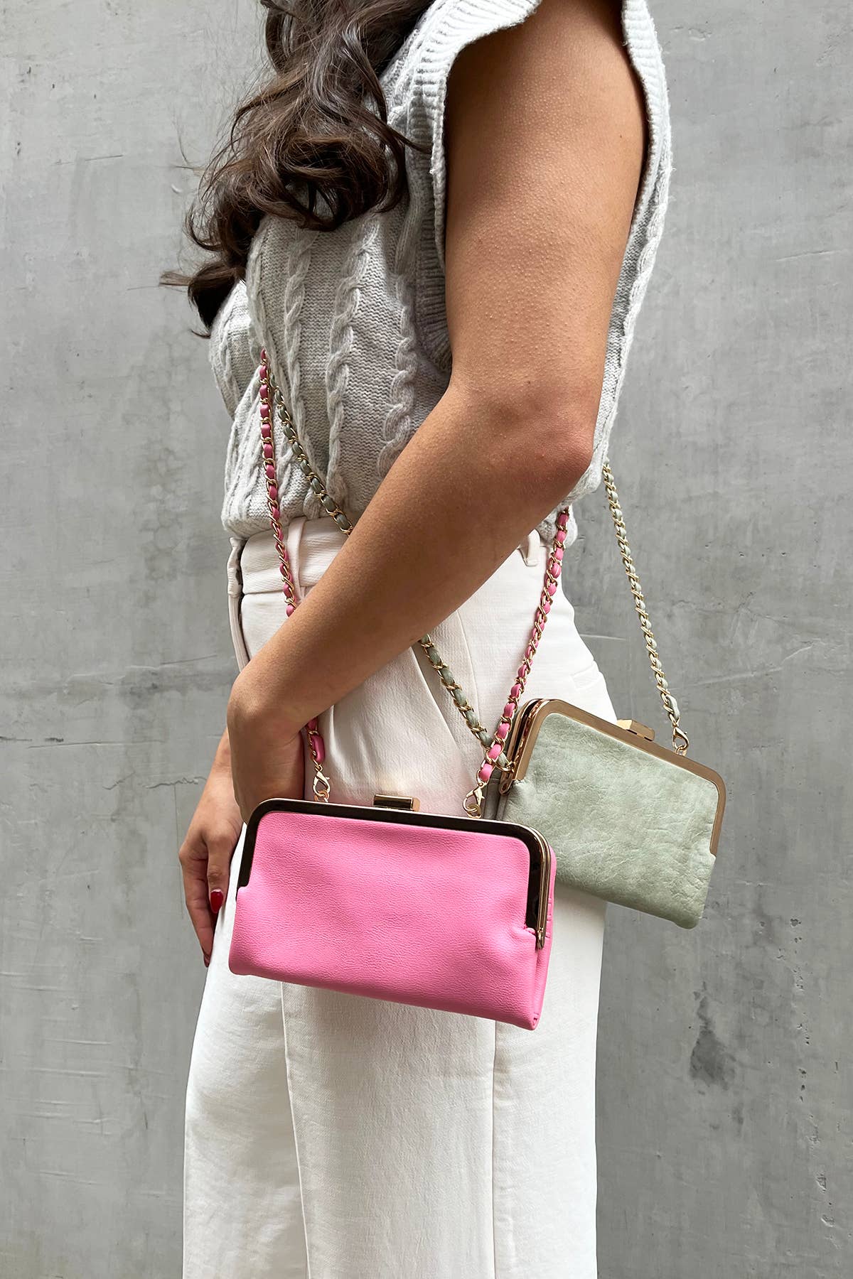 Sue Wallet Pouch Crossbody | WL2339 : Gold