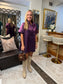 Shimmer Plum Dress