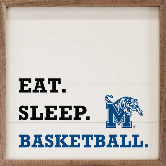 Eat Sleep Basketball Memphis 8 x 8 x 1.5