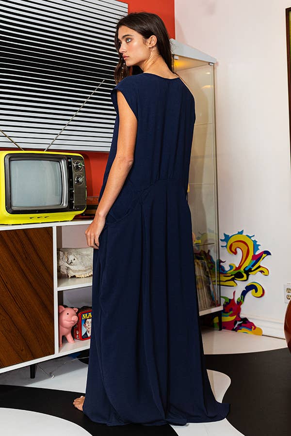 Scoop Neck Wide Leg Solid Jumpsuit: LIME GREEN / S-M-L (2-2-2)