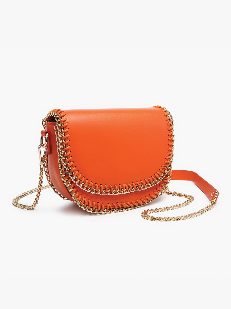 Istanbul Gold Chain Trim Crossbody | JN2561 : Greige