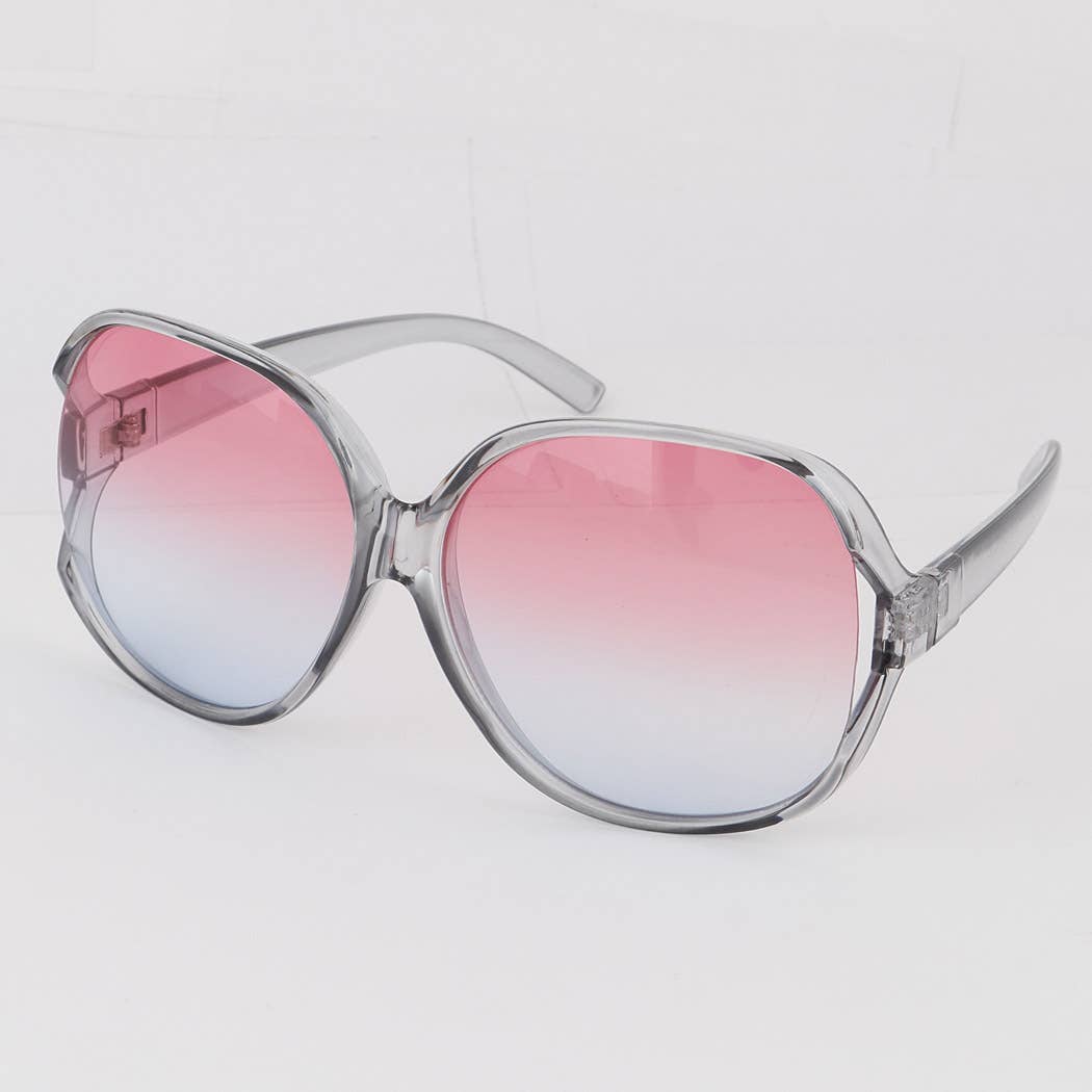 80007CRY Dver Sized Round Sunglasses: MIX