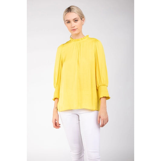 Yellow Fawn 3/4 Length Blouse