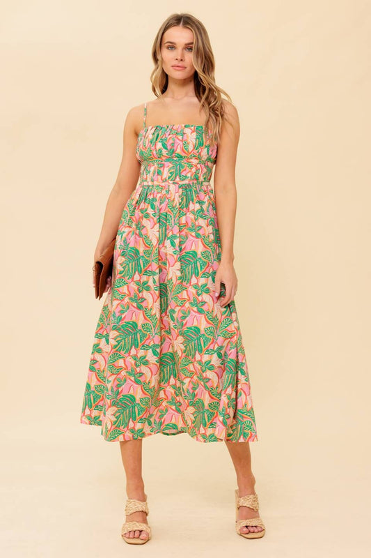 Tancie Floral Midi Dress