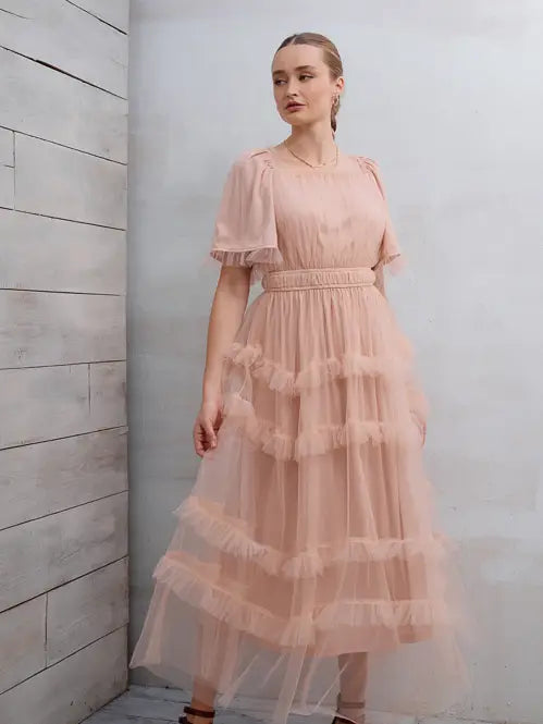 Tulle Midi Dress