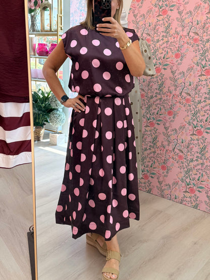 Veronica Polka Dot Skirt