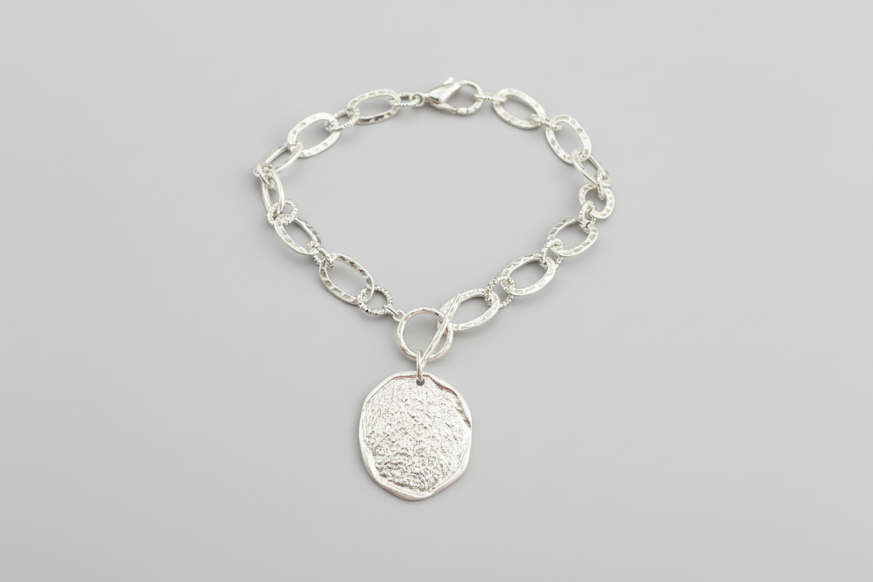 Silver Flat Chain Necklace