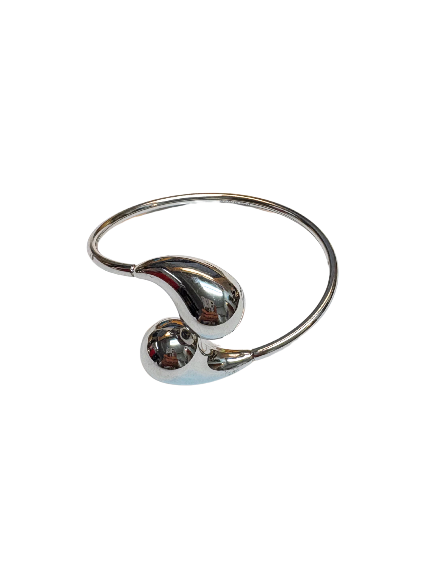 Silver Teardrop Cuff