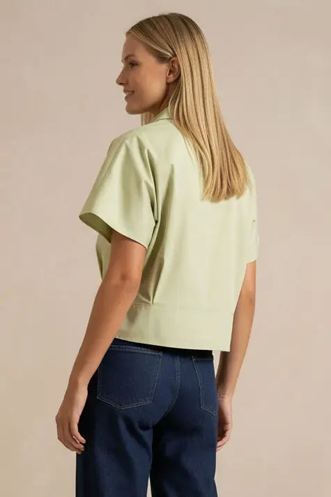 Tailored Taffeta Blouse