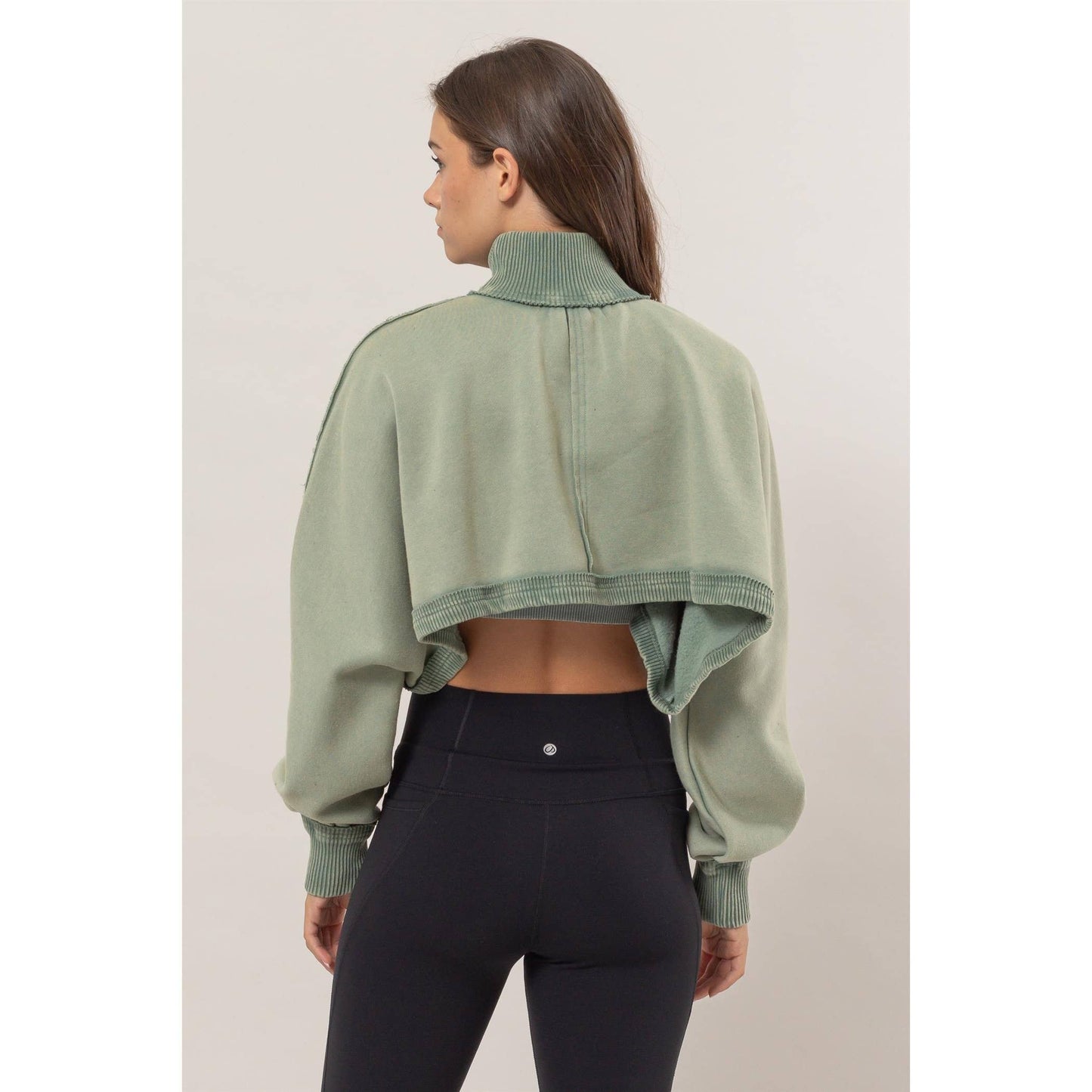 Cropped Turtleneck Sweater