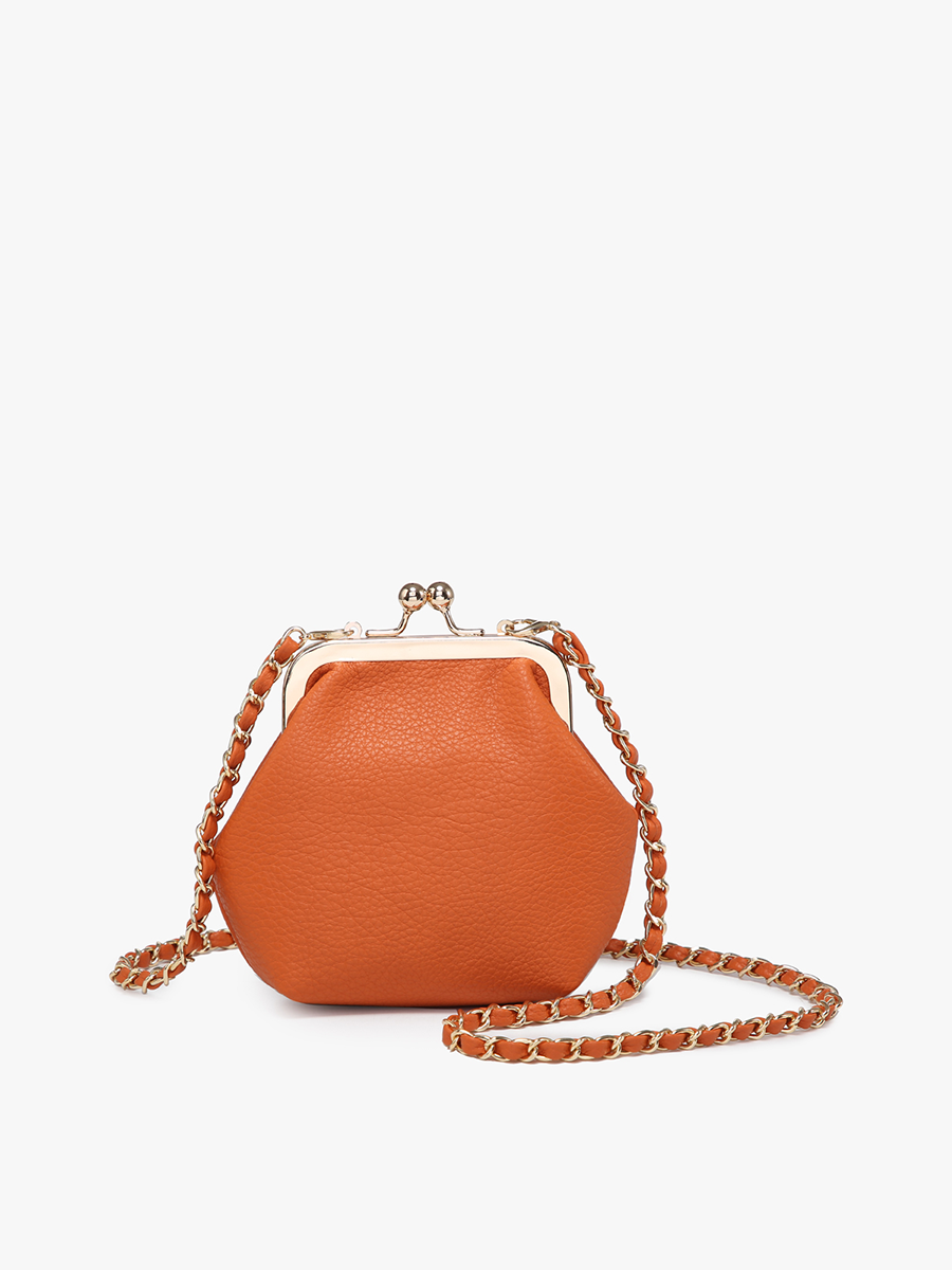 Cleo Coin Pouch Crossbody – Vegan Leather Bag | CP2338 : Wheat