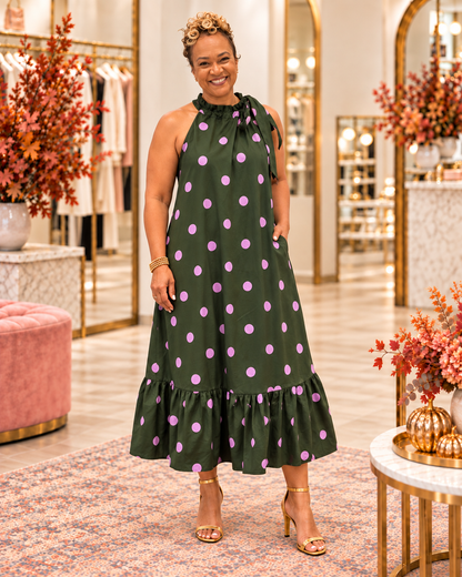 Debbie Polka Dot Dress