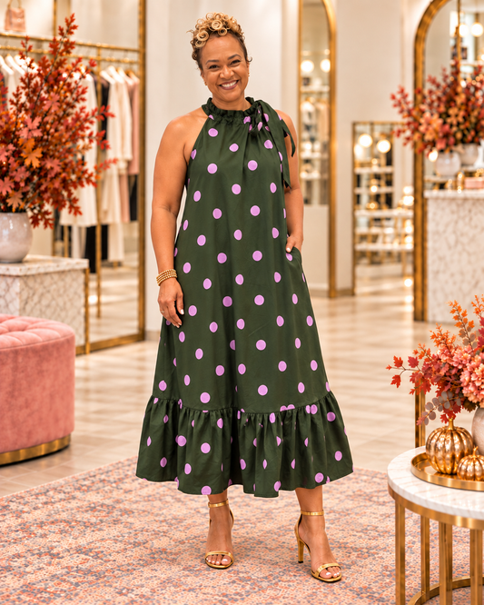 Debbie Polka Dot Dress