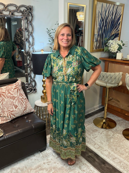 Stefanie Fall Midi Dress