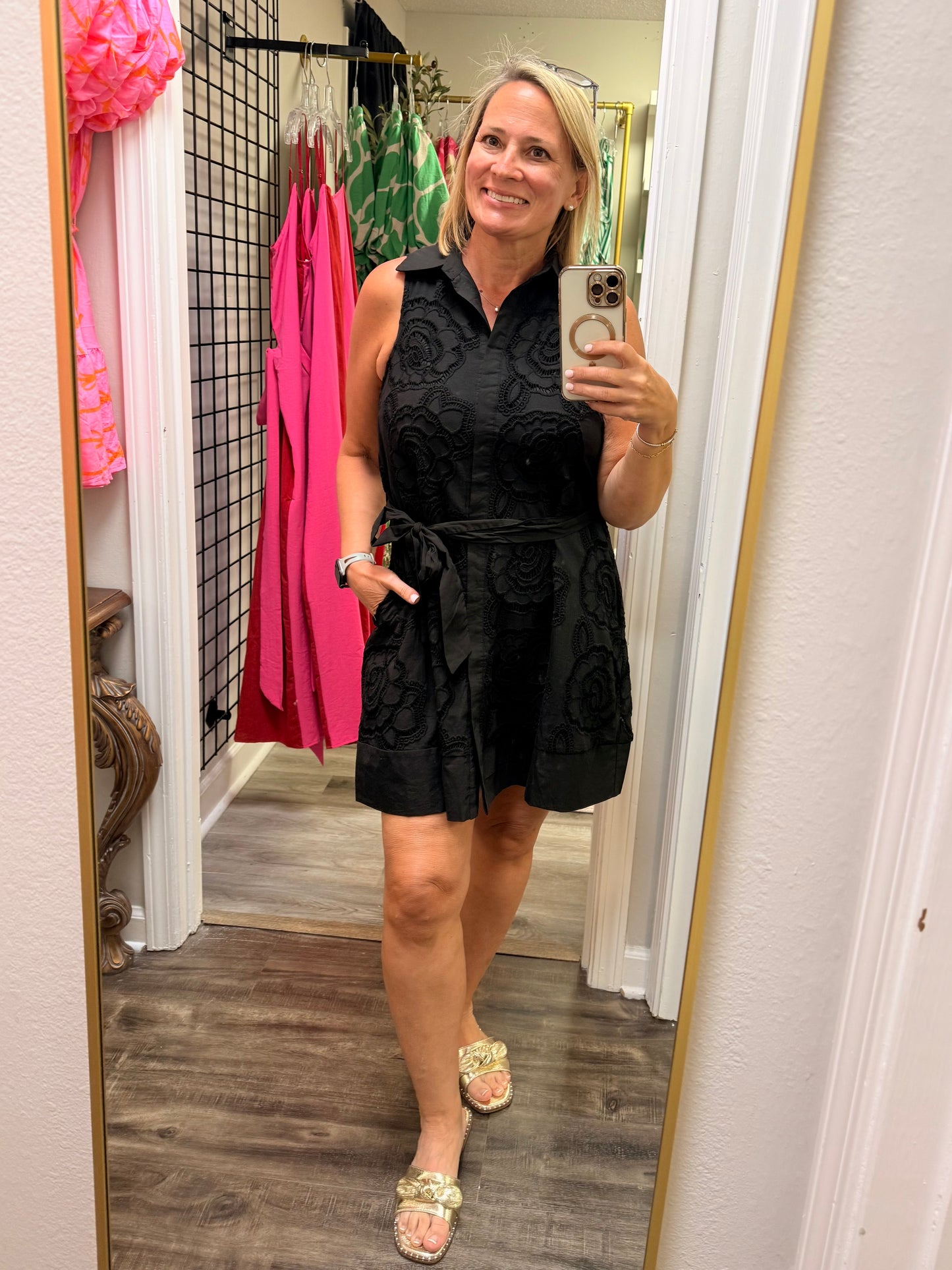 Black Lace Mini Dress