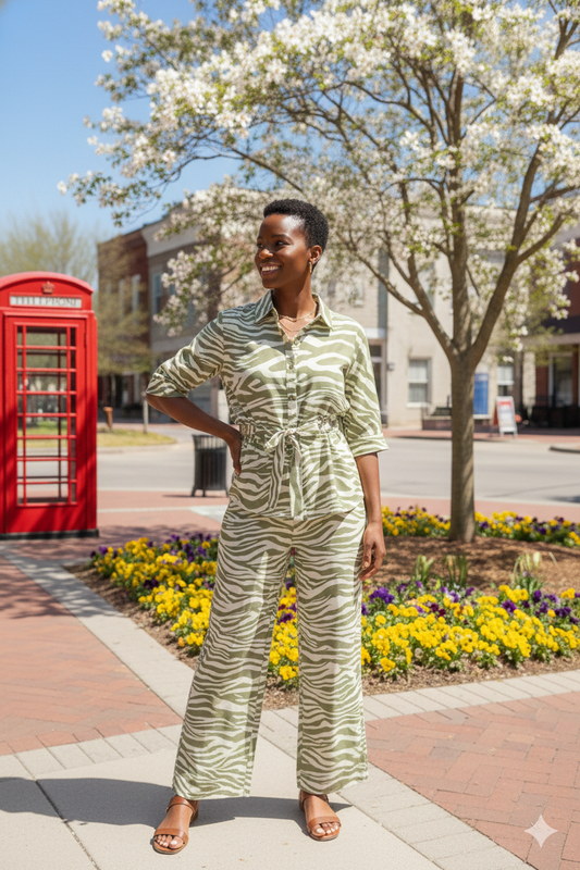 Marna Zebra Print Pants