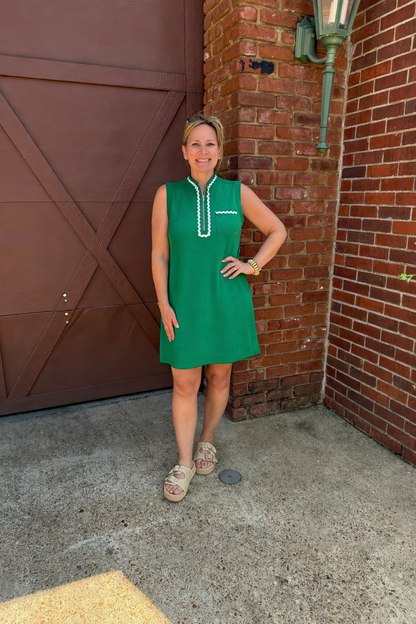 Green Sleeveless Dress