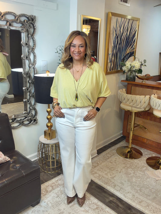 V-neck Wrap Bodysuit