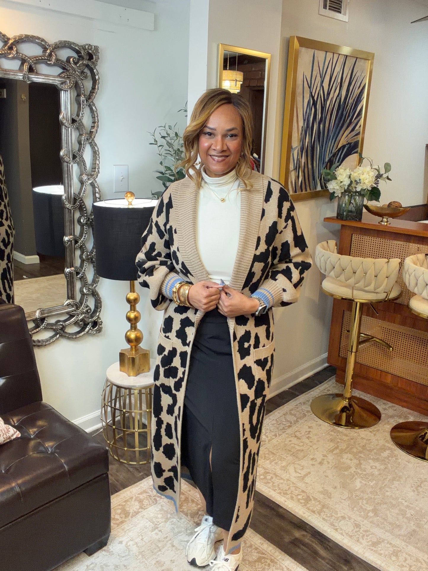 Leopard Duster Sweater