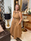 Vickie Sleeveless Midi Belted Dress