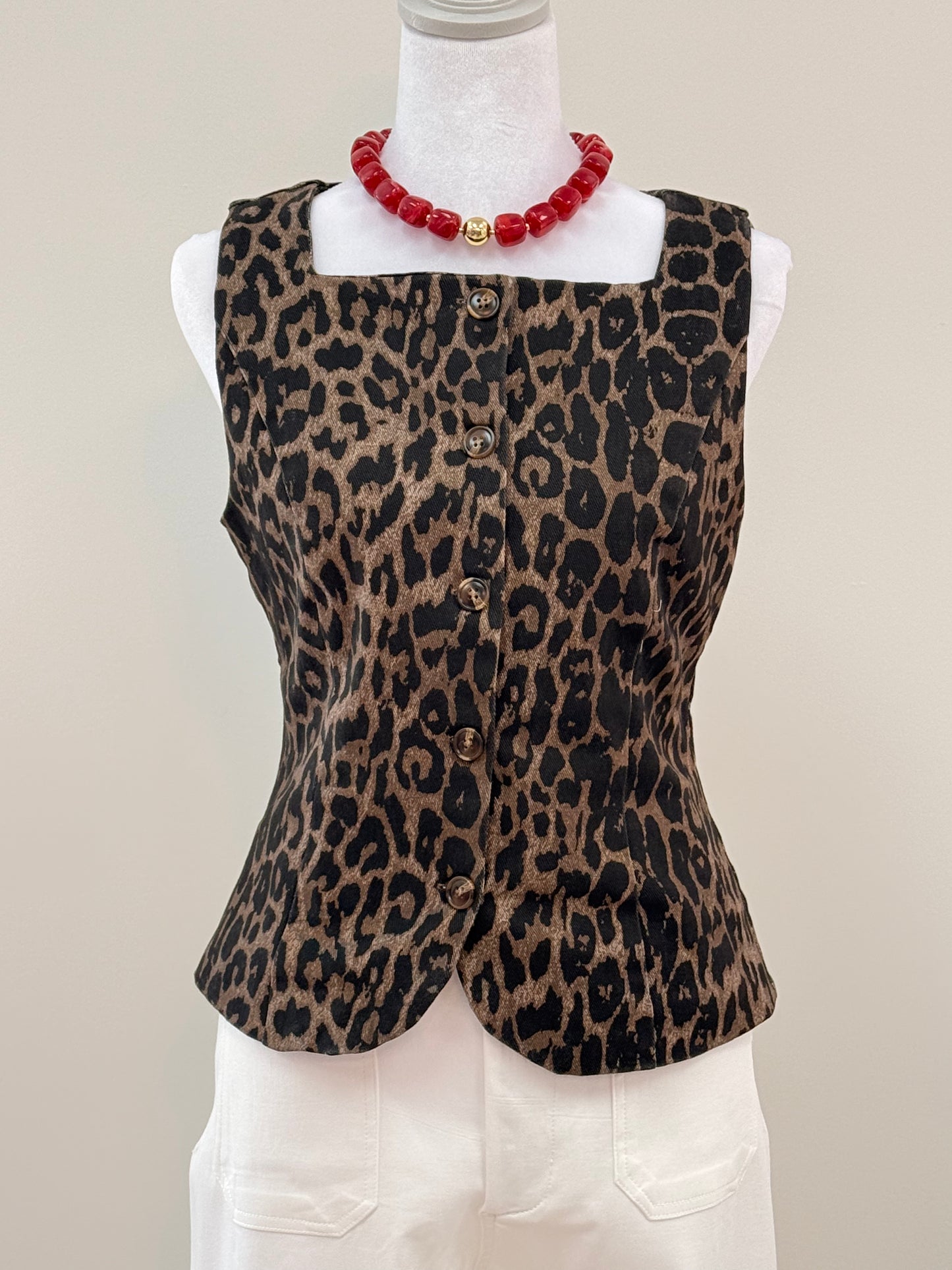 Shelia Leopard Top