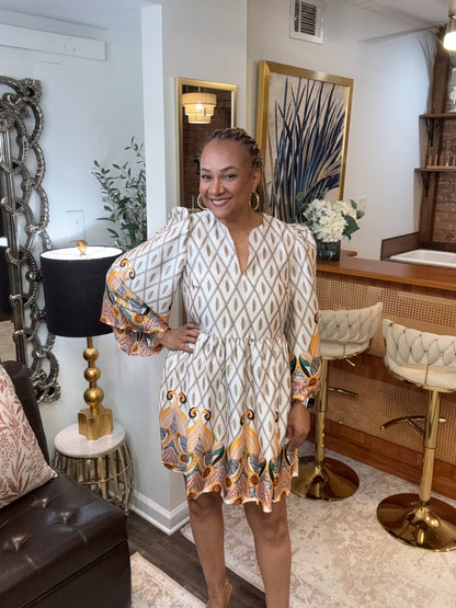 Western Elegance Babydoll Dress