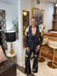 Julianne Fitted Floral Jacket/Pant Set