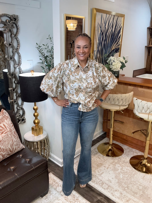 Animal Print Blouse