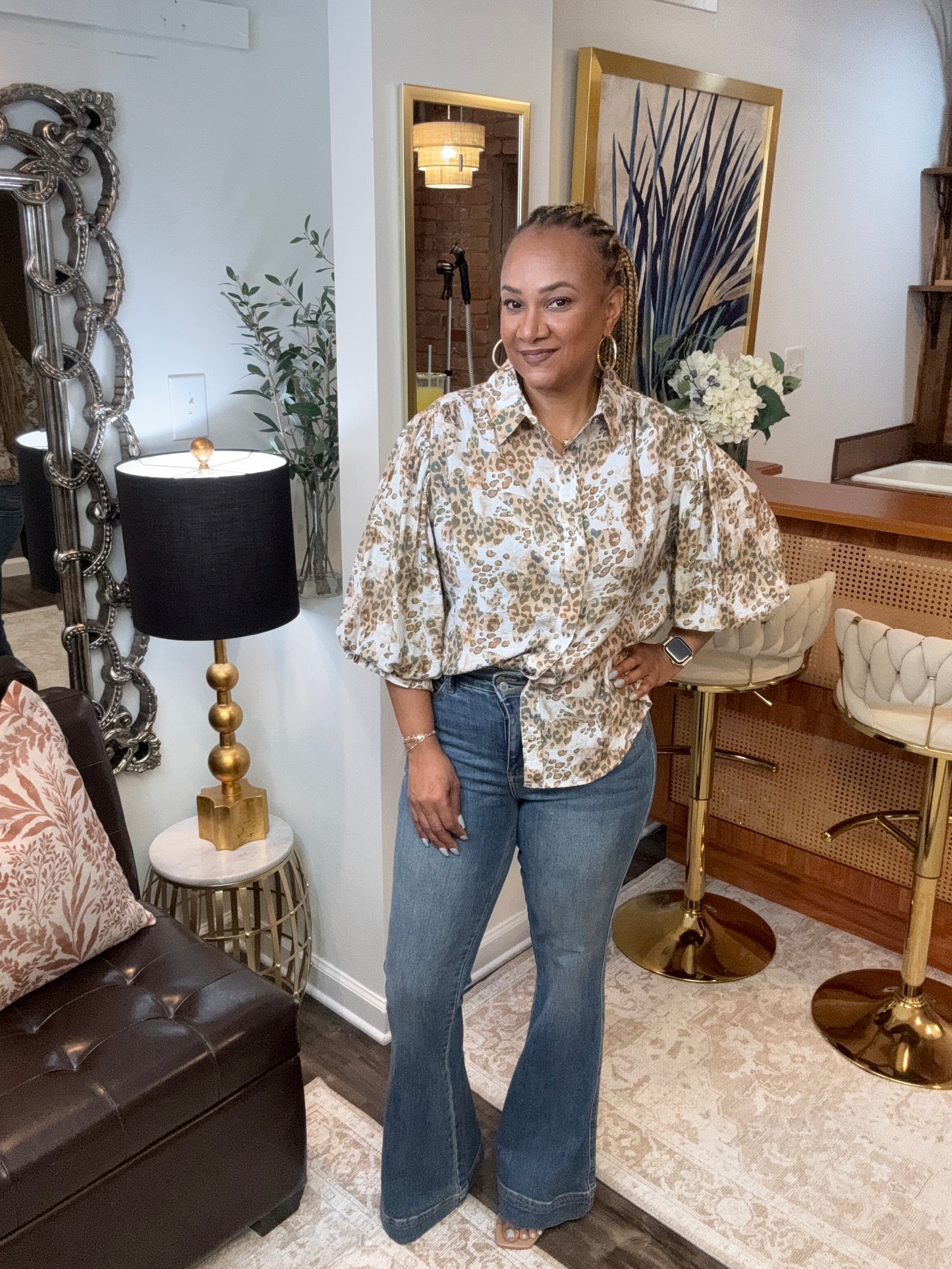 Animal Print Blouse