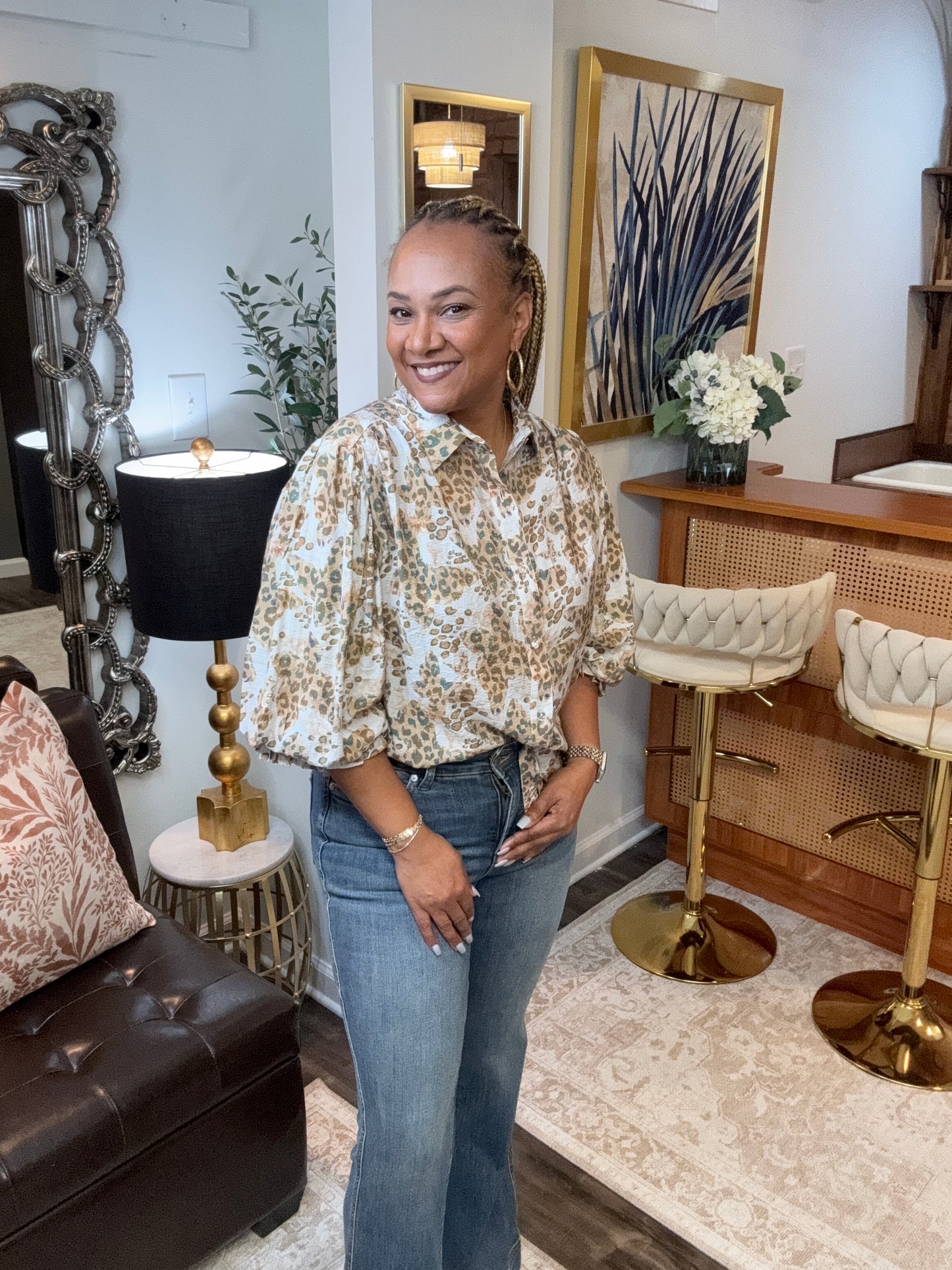 Animal Print Blouse