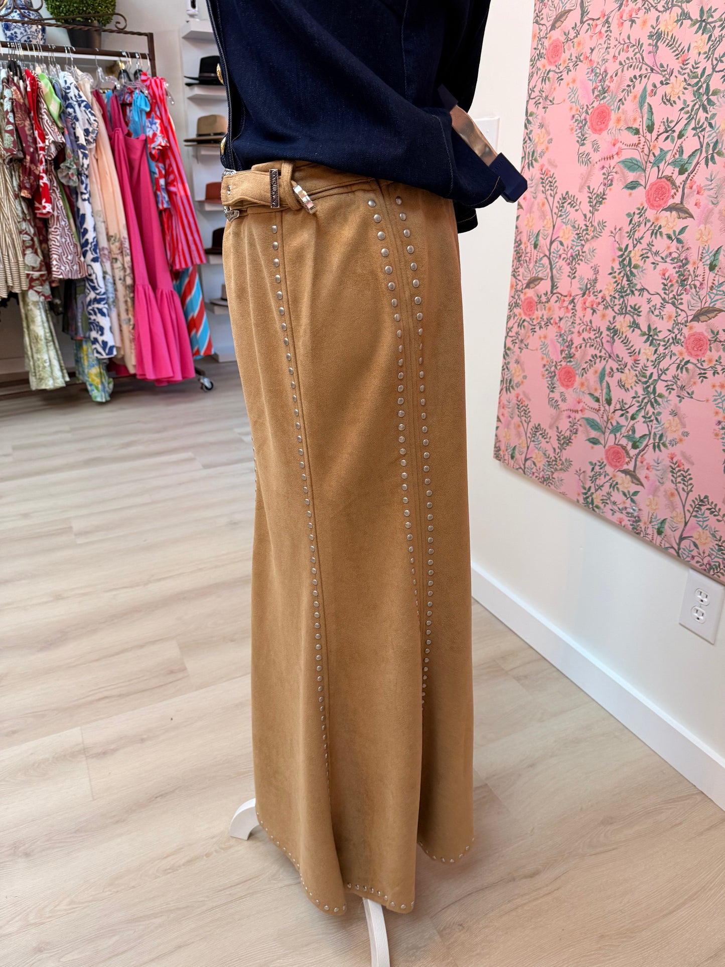 Skylar Faux Suede Maxi Skirt