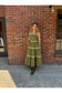 New "Brooklyn" Ric Rac Olive Tiered Midi Dress