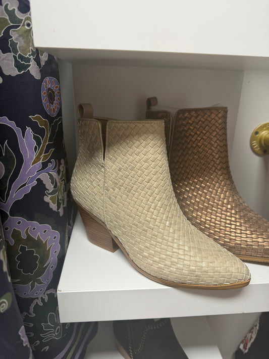 Come & Get it Metallic Bootie Shoe