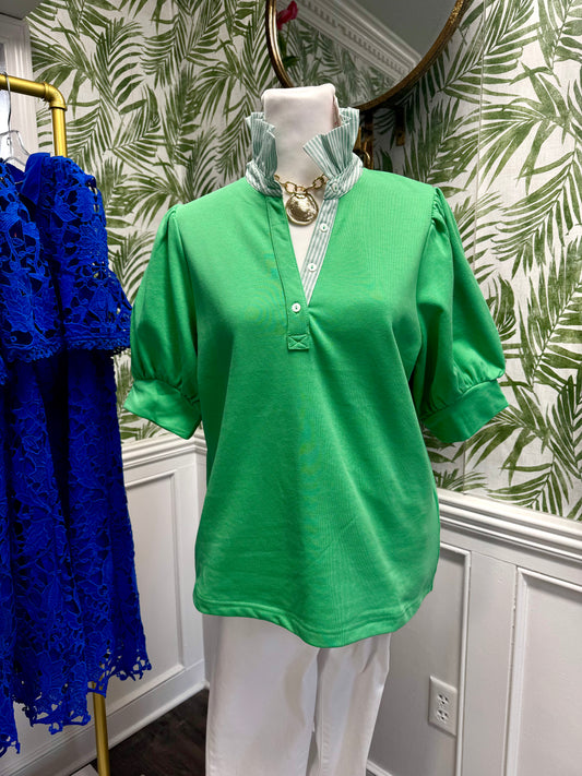 Anica Ruffle Knit Top