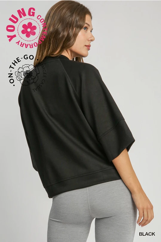 3/4 Sleeve Raglan Top