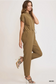 Zip Down Utility Jumpsuit