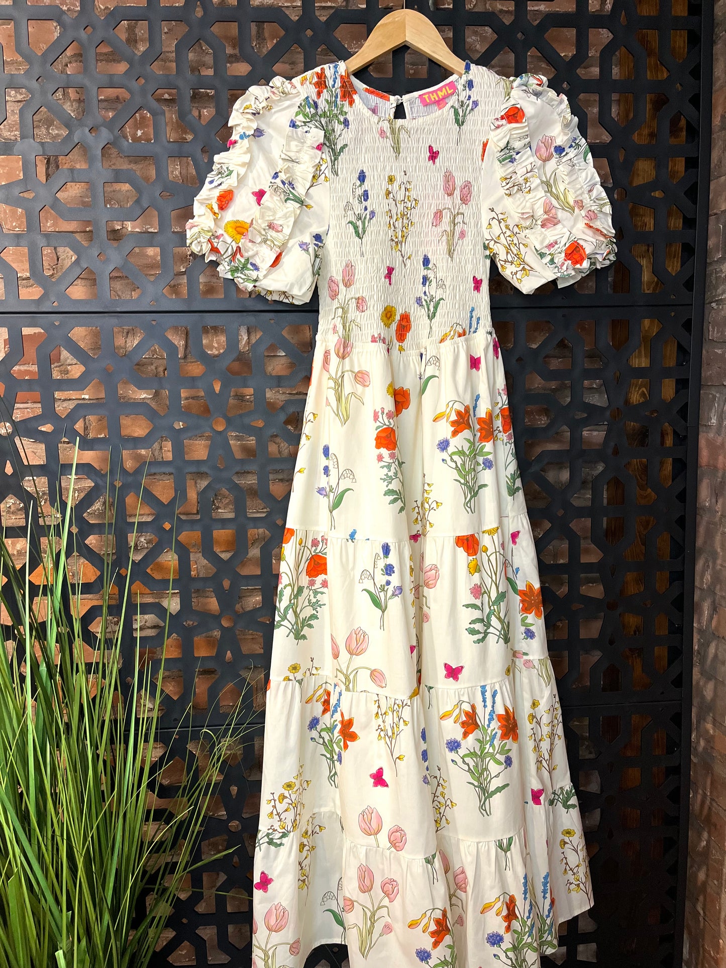 Puff Sleeve Floral Maxi Dress