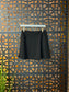 Luxe Knit Black Mid-Rise Skort