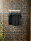 Luxe Knit Black Mid-Rise Skort