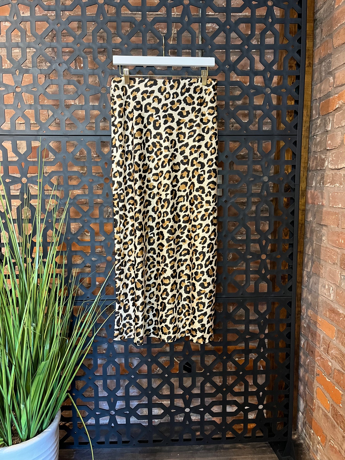 Leopard Print Maxi Skirt