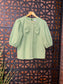 Green Short Sleeve Top