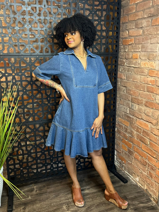 "Melody" Denim Dress