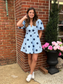 Navy Polka Dot Dress
