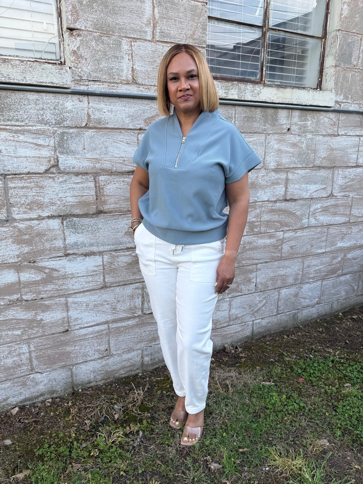 White Drawstring Judy Blue Bluejeans