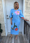 Alicia Floral Dress Blue
